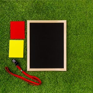 football composition with slate